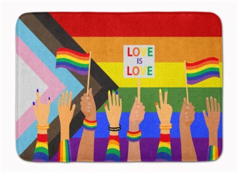Gay Pride Parade Progress Pride Machine Washable Memory Foam Mat 19 X 27 Kroger
