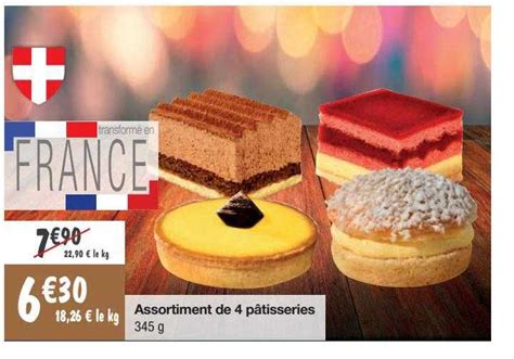 Promo Assortiment De 4 Pâtisseries chez Migros France iCatalogue fr