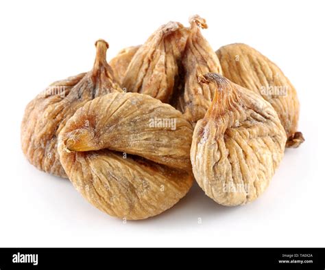 Dried Figs Isolated On White Background Stock Photo Alamy