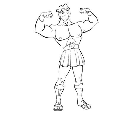 Hercules Meg Coloring Pages At Free Printable