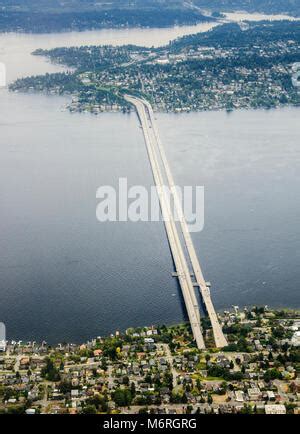 I-90 Bridge, Seattle, Mercer Island, Bellevue, Washington State Stock ...