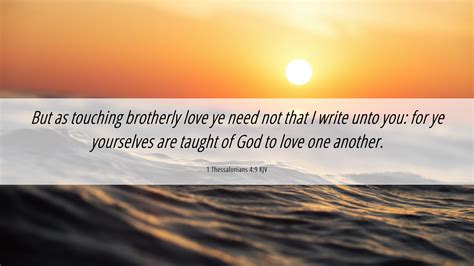 Thessalonians Kjv Desktop Wallpaper But As Touching Brotherly