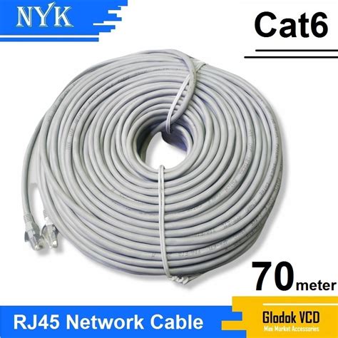 Jual NYK Kabel Lan UTP RJ45 Cat6E 70M Internet Ethernet Cable 70