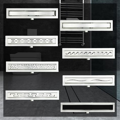 Aica Desag E Lineal De Ducha De Acero Inoxidable Cm Panel En