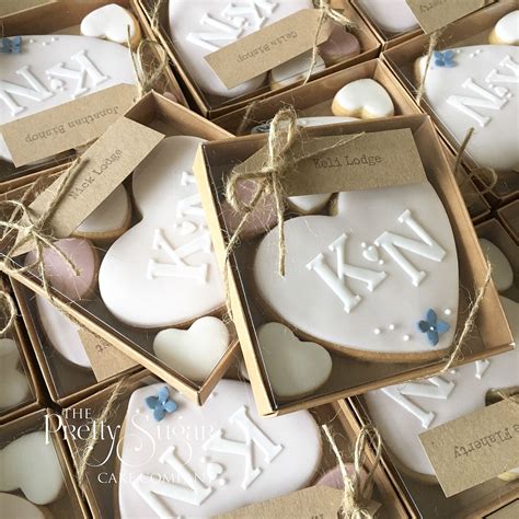 Wedding Favours Personalised Heart Cookies Cookie Wedding Favors