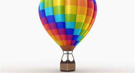 Hot Air Balloon D Model Ds Obj Fbx Max Free D
