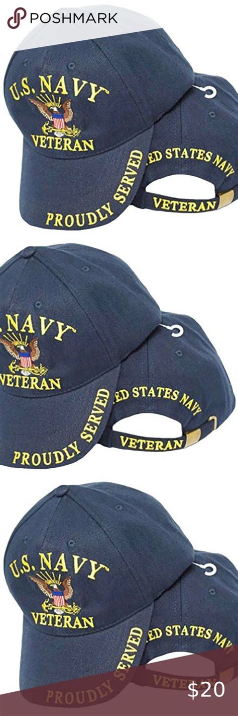 U S Navy Usn Veteran Hat Eagle Anchor Proudly Ser U S Navy Usn