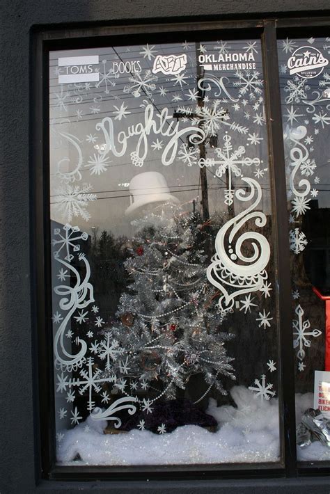 Snowflake Window Drawings Use Liquid Chalk Markers For Fine Details