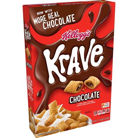 Kellogg S Krave Chocolate Cereal 11 4 Oz Walmart Walmart