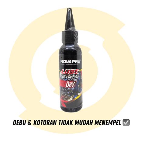 Jual Pelumas Rantai Sepeda NOVAPRO Dry Lube 100ml Shopee Indonesia