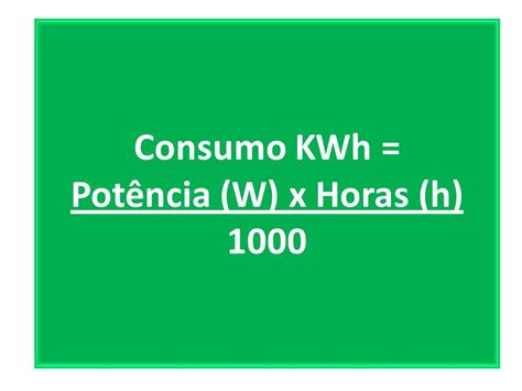 Calcular O Consumo De Energia El Trica Da Sua Fatura Ensinando