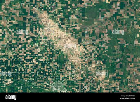 Aerial View Of Wind And Hail Damage Across Farmland In Colorado And