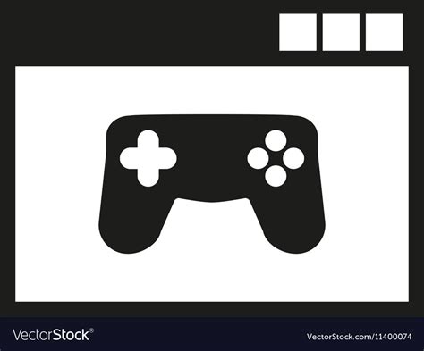 Online games icon design gaming symbol Royalty Free Vector