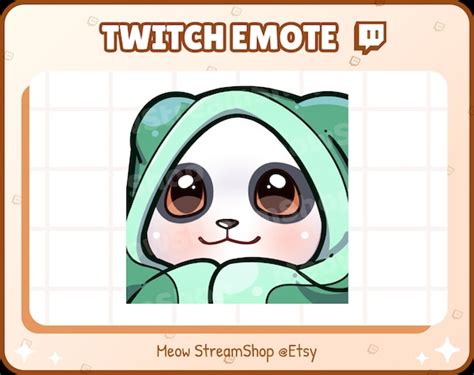 Twitch Emote Panda Comfy Cozy Blanket Emoji For Streamer Etsy Australia