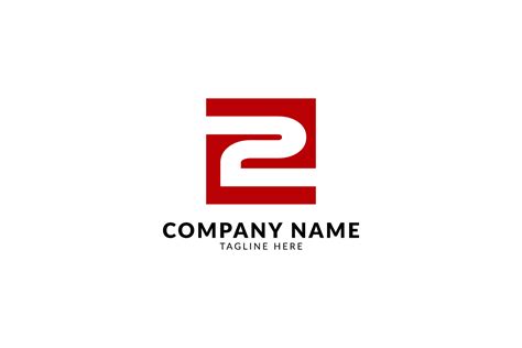 Negative 2 Inside Red Square Minimalist Bold Strong Company Logo