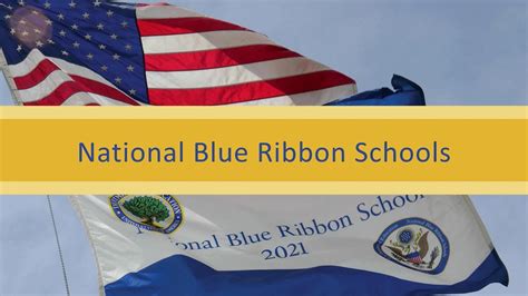 2021 National Blue Ribbon Schools Award Ceremony Youtube