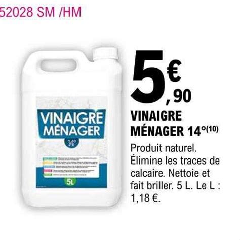 Promo Vinaigre M Nager Chez E Leclerc Brico Icatalogue Fr