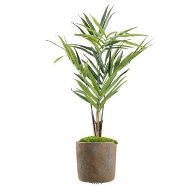 Kentia Palmier Artificiel En Pot Tronc Semi Naturel Bananiers Bleus