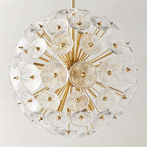 Lamina Brass Modern Burst Pendant Light Reviews Cb2