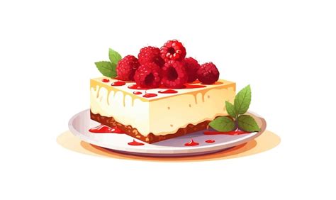 Premium Vector Cheesecake Vector Flat Minimalistic Isolated Illustration