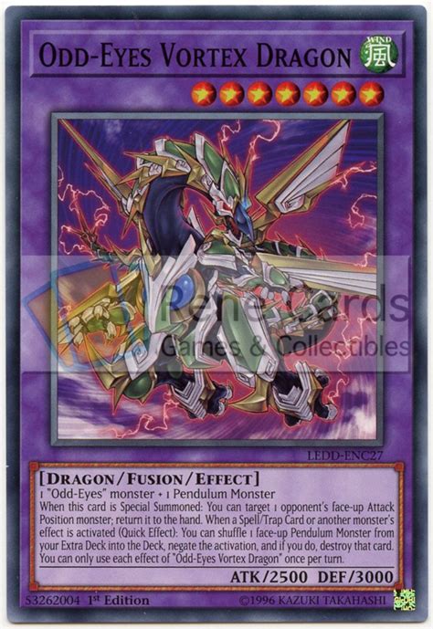 Odd Eyes Vortex Dragon 1st Edition Ledd Enc27 Dimensional
