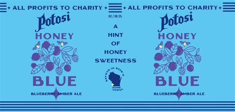 Potosi Honey Blue Tap Handle Sticker Pdf Potosi Brewing Company