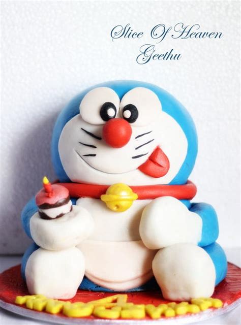 Doraemon Cake - Decorated Cake by Slice of Heaven By - CakesDecor