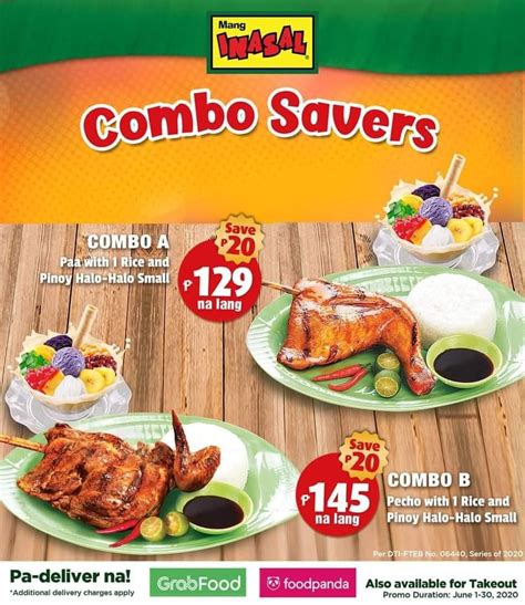 Manila Shopper Mang Inasal Combo Savers Delivery And Takeout Promo June