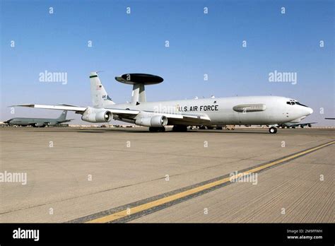 A Us Air Force E Airborne Warning And Control System Awacs From The