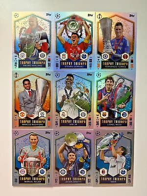 Topps Match Attax 24 25 Champions League 2024 2025 Alle 9 Trophy