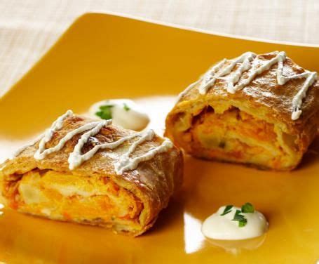 Strudel salato alla zucca Rezept Veganer kürbis Vegane gerichte