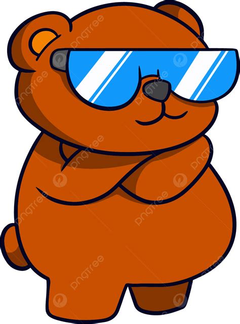 Cartoon Bear With Glasses Bear Clipart Glasses Clipart Cartoon