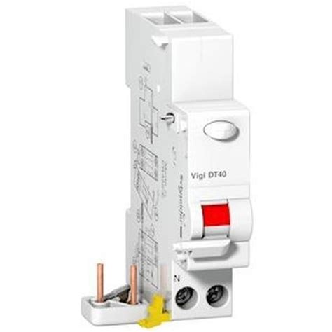 ProDis Vigi DT40 bloc différentiel 1P N 40A 30mA instantané type AC