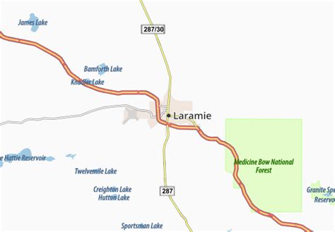 MICHELIN Laramie map - ViaMichelin