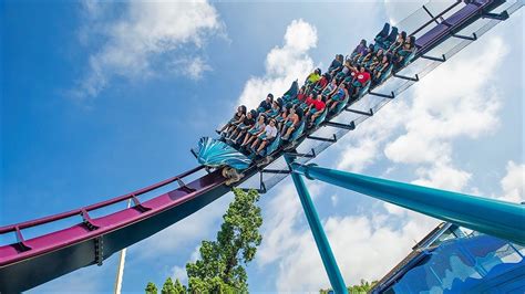 The Mako Roller Coaster Ride At Seaworld Theme Park In Orlando K