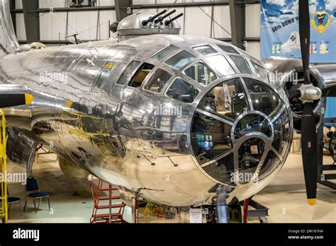 The Boeing B-29 Superfortress bomber at display in a museum Stock Photo - Alamy