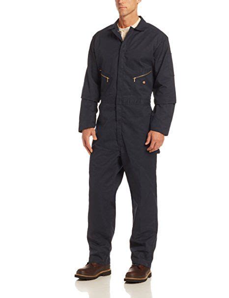 Dickies Mens 7 1 2 Ounce Twill Deluxe Long Sleeve Coverall Dark Navy