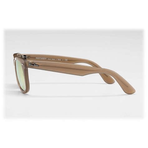 Ray Ban Rb4340 61667y Original Wayfarer Ease Light Brown Copper Gradient Flash Lenses