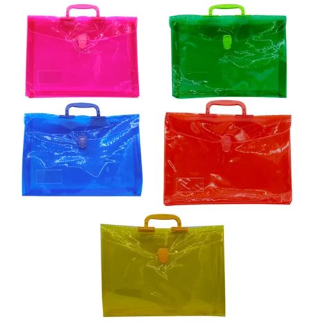 Sanelnet 6 Pc CH Bag Envelope Color Transparent Pushlock Expanded