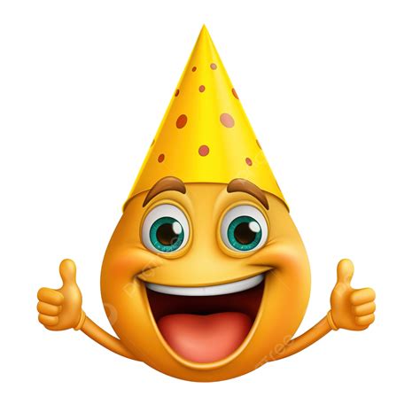 Emoji Wearing A Party Hat Png File Surprise Anniversary New Year PNG