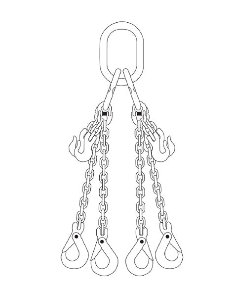 Grade 120 Chain Slings 4 Leg Ranger Lifting