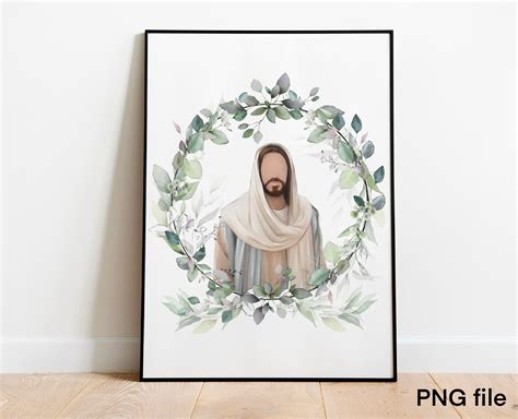 Jesus The Christ Watercolor Jesus Christ Praying Jesus Christ Portrait