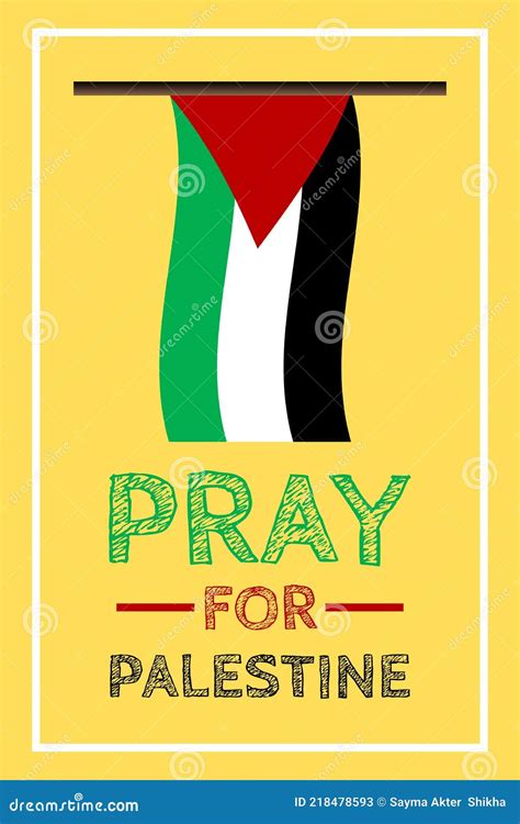 Pray For Palestine Vector Background Poster Slogan T Shirt Design