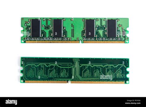 Ram Stick Of Computer Random Access Memory Isolated On White With