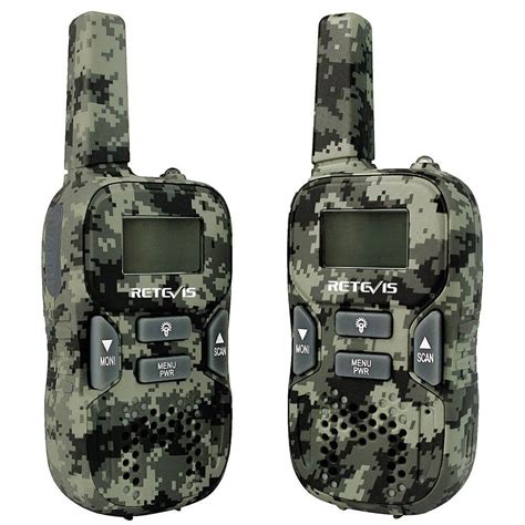 Rt33 Long Range Camo Walkie Talkies For Kids