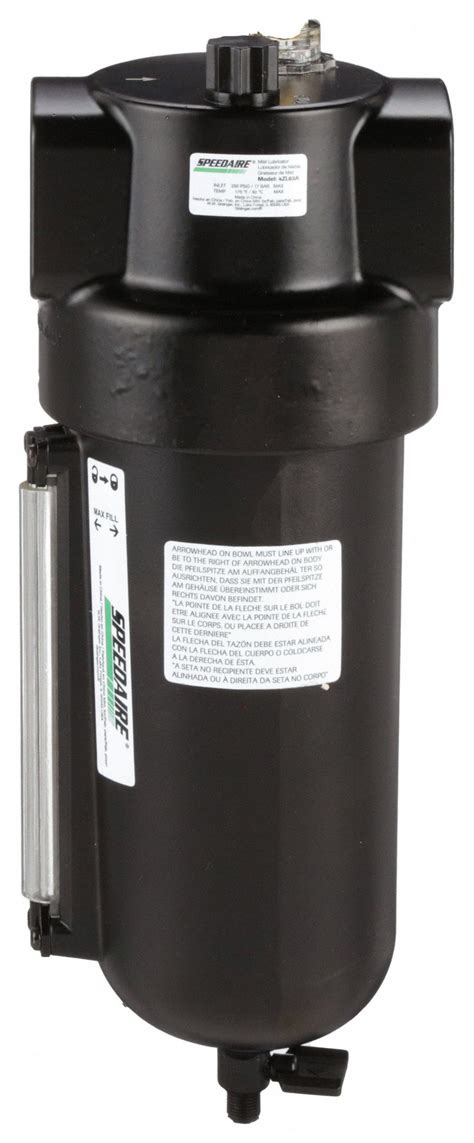 SPEEDAIRE Mist 1 1 2 In NPT Compressed Air Lubricator 4ZL63 4ZL63