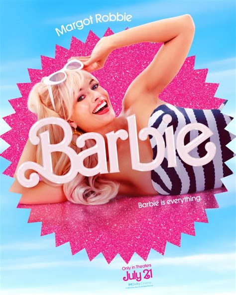 Margot Robbie Barbie Poster Greta Gerwigs Barbie Movie Trailer Cast Release Date