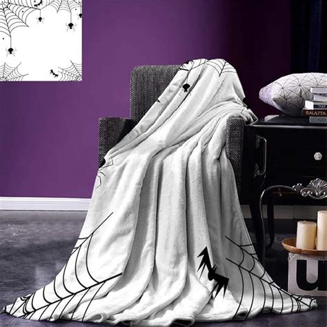 Spider Web Super Soft Lightweight Blanket Spiders Bats And Little Stars