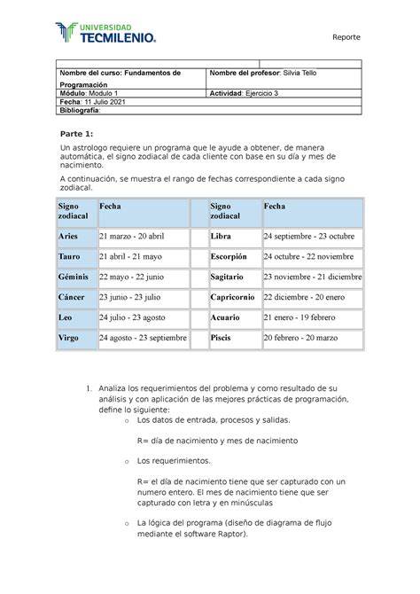 Ejercicio Fundamentos De Programacion Nombre Del Curso Fundamentos