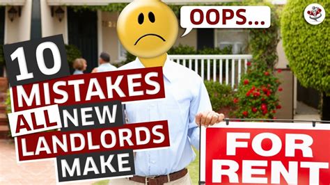 Avoid These Expensive Mistakes All New Landlords Make Youtube